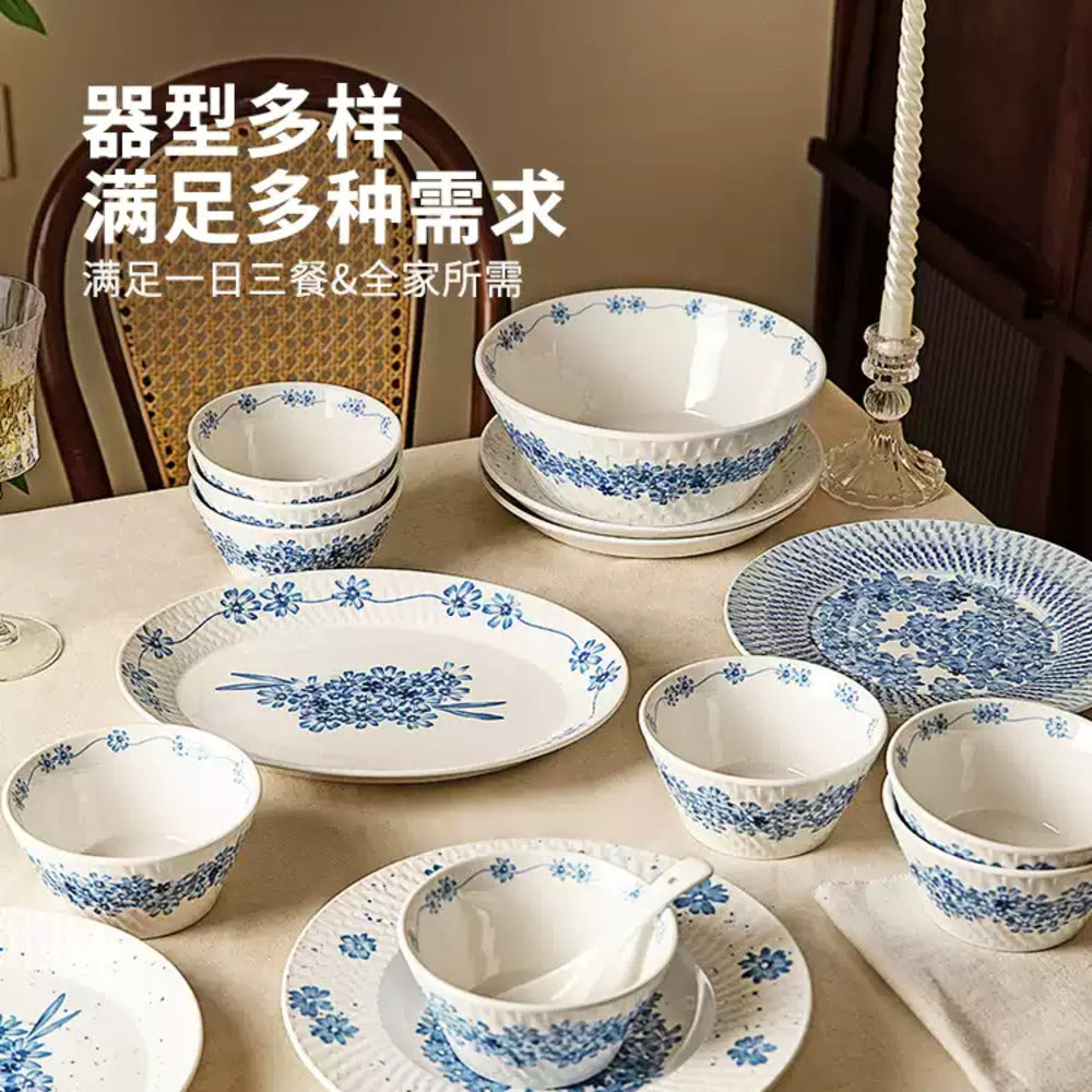 Modern-Housewife-Blue-Blossom-7.5"-Porcelain-Conical-Soup-Plate-–-Japanese-Style-Deep-Dish-4