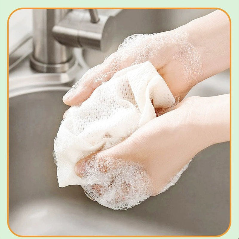 Khăn Lau Khử Dầu Mỡ Town Story 150x200 mm x30 tờ – lau bếp khử mỡ hương chanh