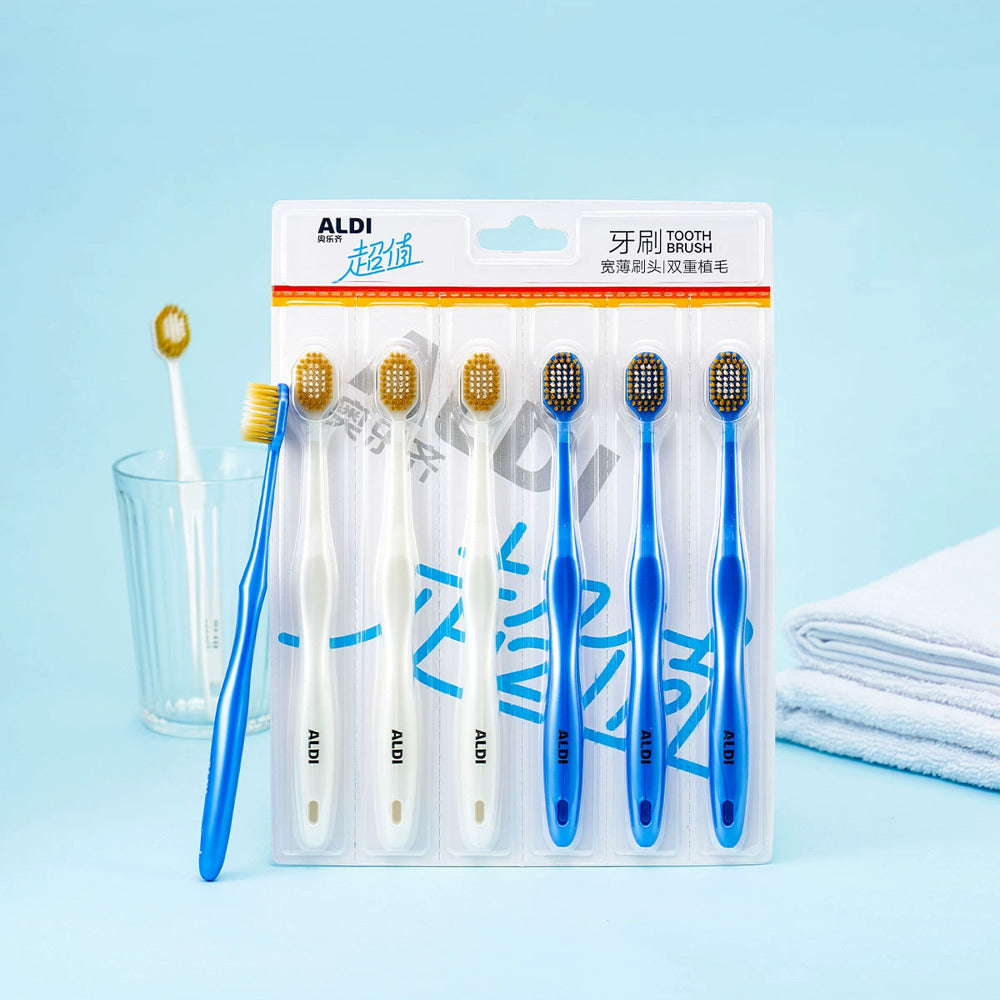 ALDI-Toothbrushes-6-Pack---Limited-Import---Slim-Head,-Dual-Bristle-4