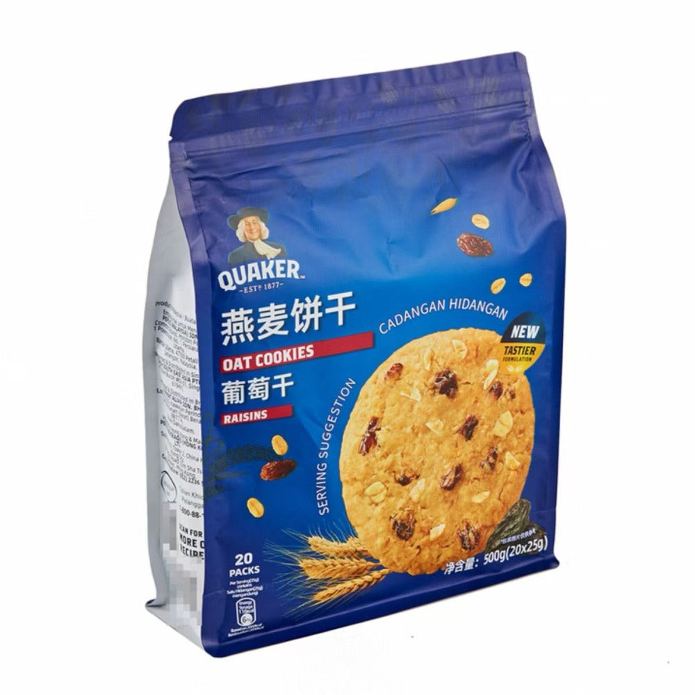 Quaker Raisin Oat Cookies 500g (20 Packs) – Limited Import – Umall ...