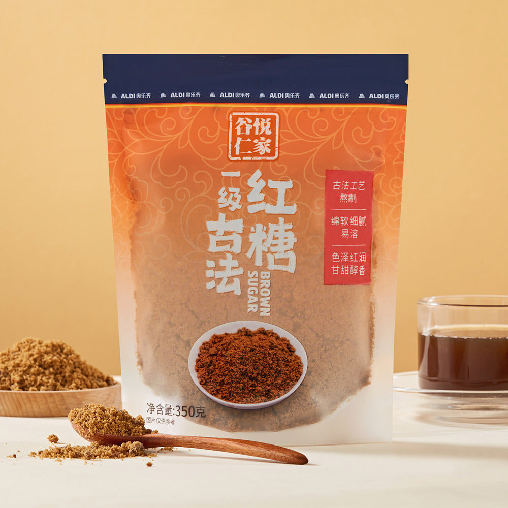 Guyue-Renjia-Traditional-Brown-Sugar-(Grade-1)-350-g-–-Limited-Import---Unrefined-Cane-Sugar-for-Baking-&-Milk-Tea-4