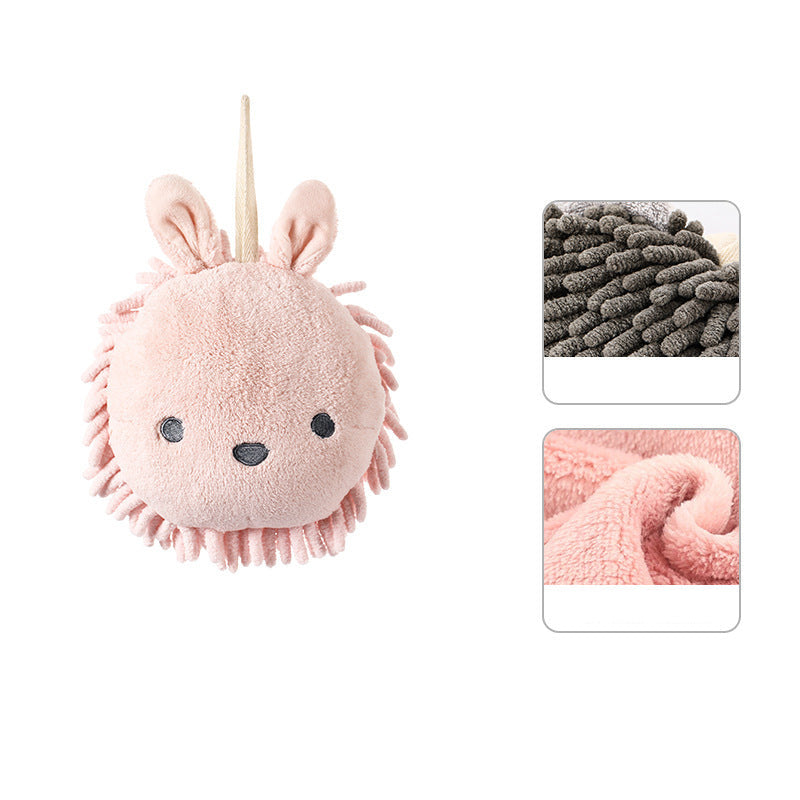 Khăn treo Fasola hình thỏ 1 chiếc – khăn lau tay Microfiber mềm mại