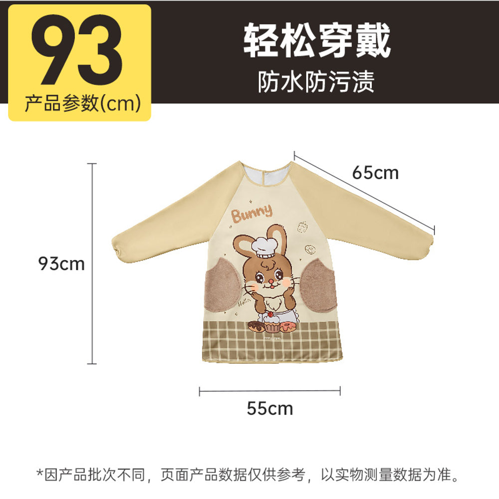 Cooker-King-Waterproof-&-Oil-Resistant-Full-Sleeve-Adult-Apron-–-Cute-Chef-Bunny-Design-5