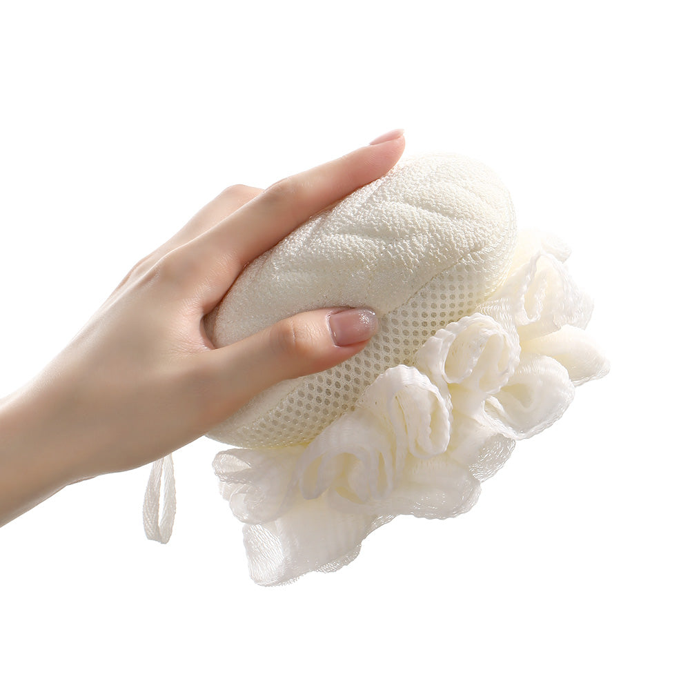 Beige Sponge Fasola Dual-Sided Bath Sponge - Beige – Umall - Australia's Largest ...