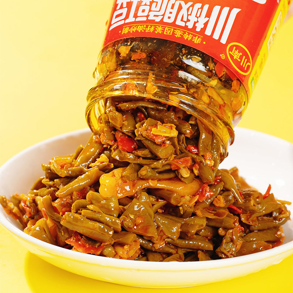 chuannan-sichuan-chili-crispy-yardlong-beans-330g-spicy-pickled-long-beans-side-dish-5
