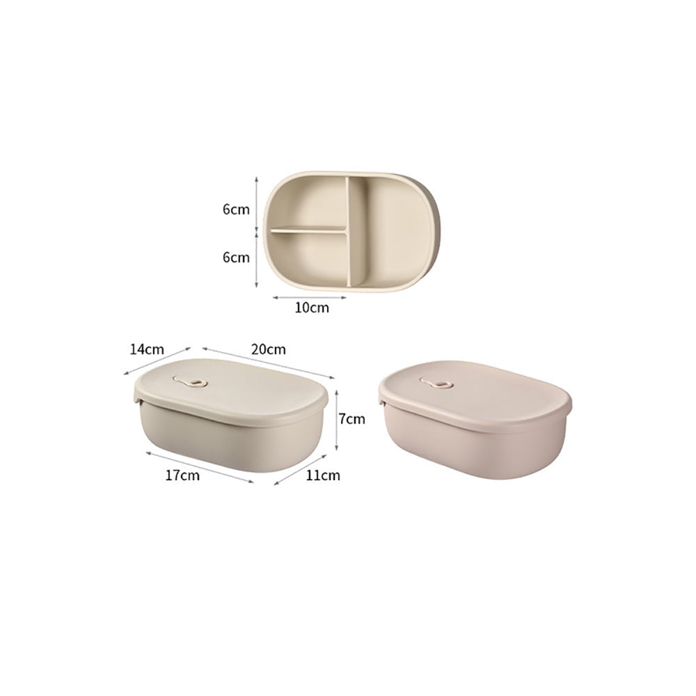 Hộp Cơm Chia Ngăn Silicone Fasola 1 L – chống tràn, chịu nhiệt