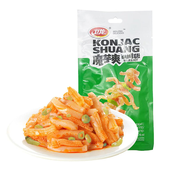 Snack Konjac Wei Long 50 g – ăn vặt chua cay, dai giòn