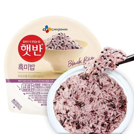 Gạo Đen Ăn Liền CJ Hetbahn 210 g × 3 gói – ăn liền tiện lợi, bổ dưỡng