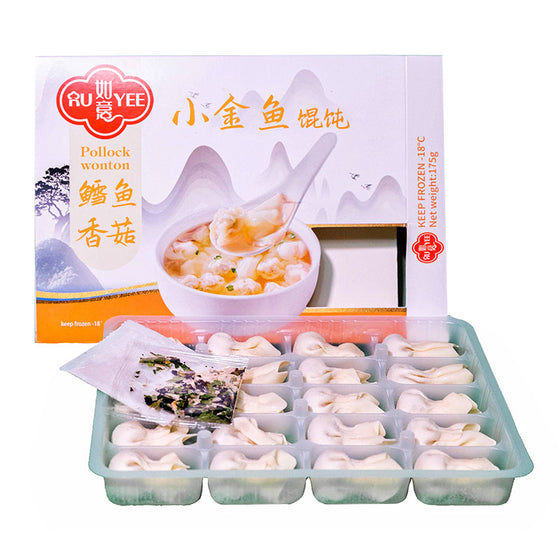 Hoành Thánh Cá Tuyết Nấm Hương Ruyi 175 g × 20 cái – hoành thánh mini tiện lợi