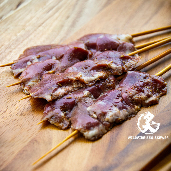 Wildfire Frozen Marinated Chicken Heart Skewers - 5 Pieces, 130g