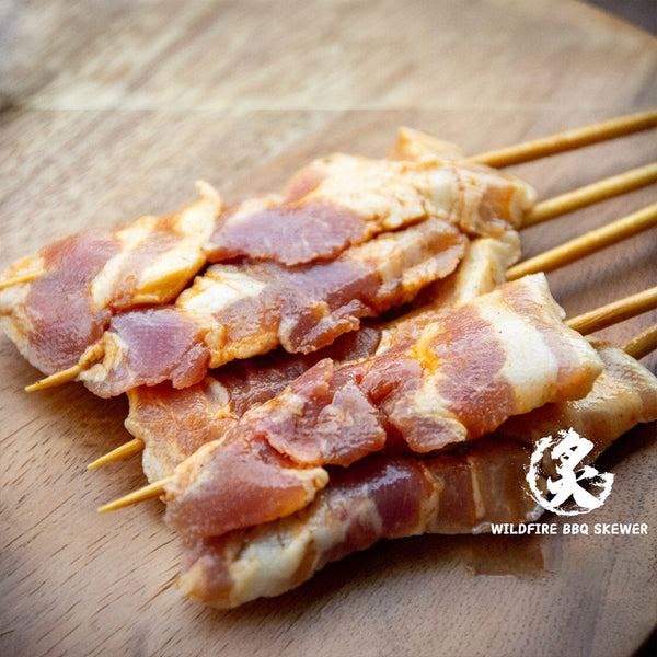 Wildfire Signature Marinated Pork Belly Skewers (Frozen) – 5 Pieces, 160g - BBQ-Ready