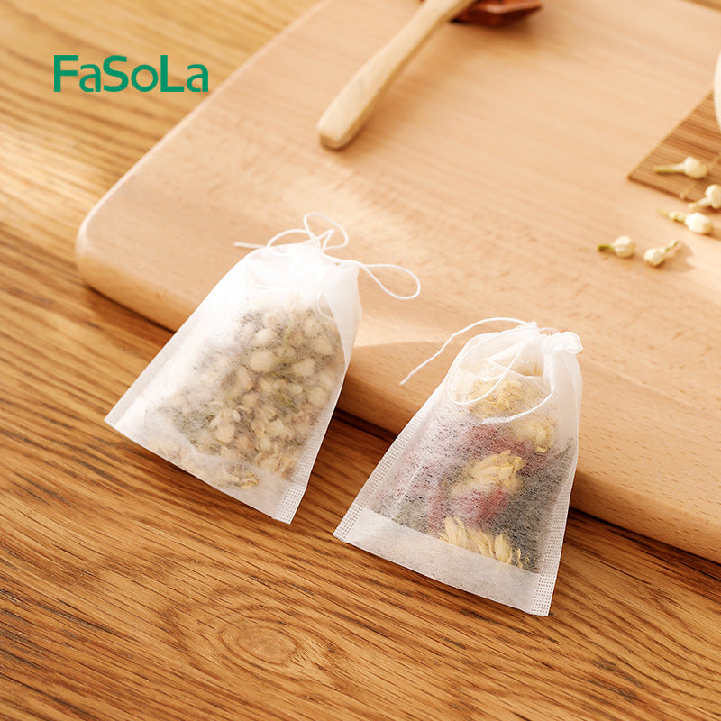 FaSoLa-Corn-Fiber-Tea-Filter-Bags-with-Drawstring---White,-Pack-of-100-1