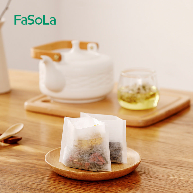 FaSoLa-Corn-Fiber-Tea-Filter-Bags-with-Drawstring---White,-Pack-of-100-1