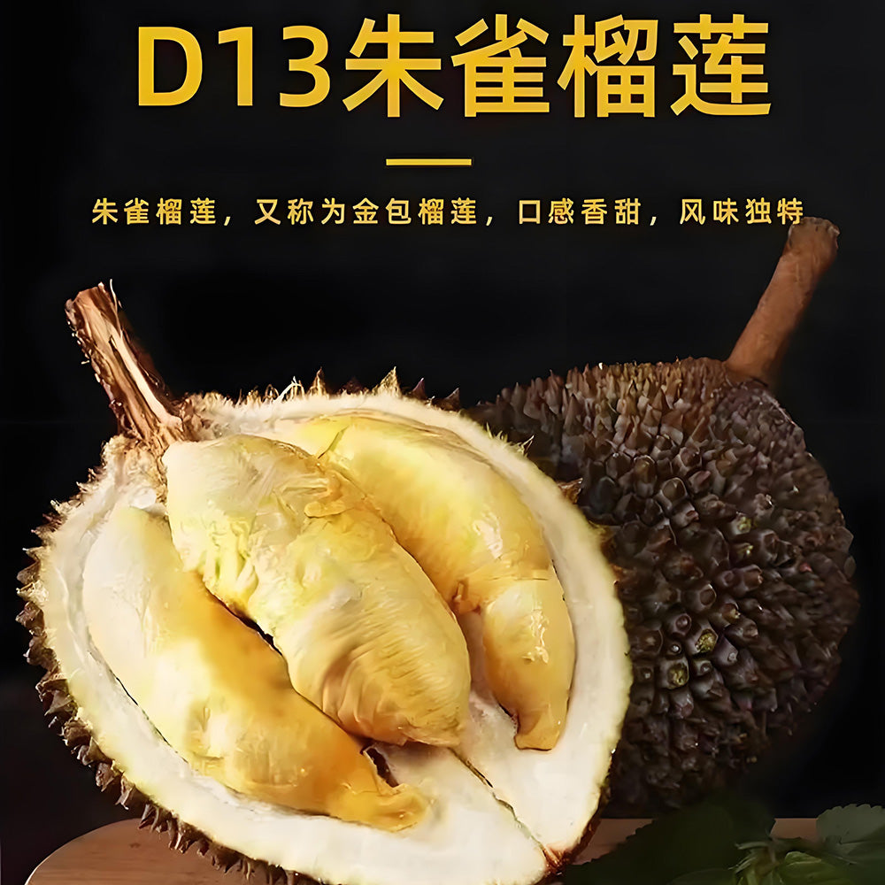 Fresh-Air-Flown-Tree-Ripened-D13-“Zhuque”-Durian-Pulp-400g-–-Golden,-Creamy-Flesh-2