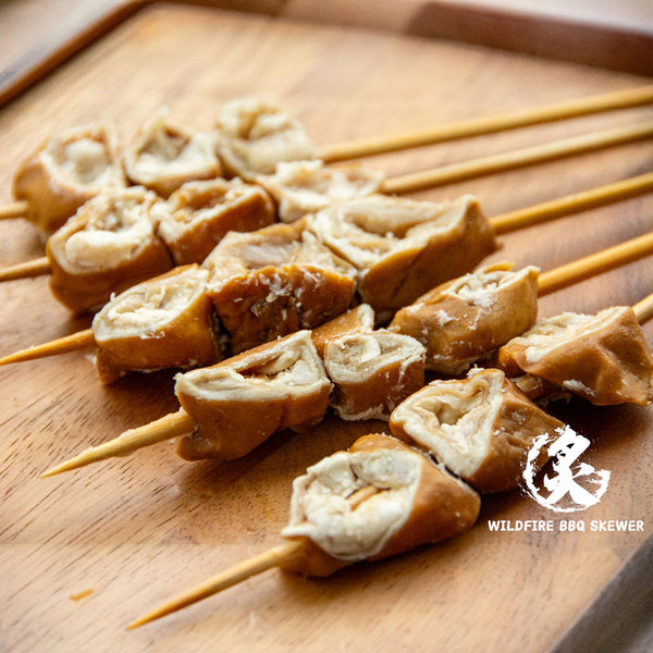 Frozen Five-Spice Pork Intestine Skewers - 5 Pieces, 130g – Chinese BBQ Chitterlings