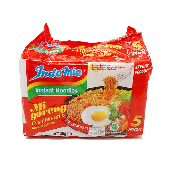 Mì Indomie Mi Goreng 85 g × 5 gói – mì trộn Indonesia hương vị cổ điển