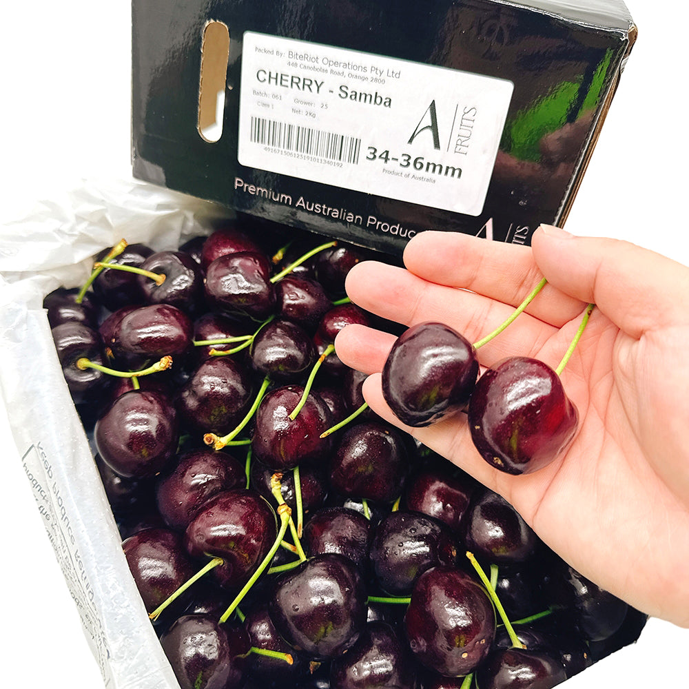 Bite Riot Box BiteRiot Samba Cherries Gift Box 34-36mm - 2kg – Umall - Australia's ...