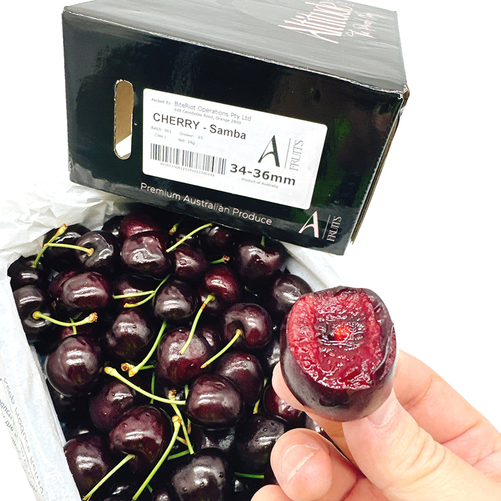 Bite Riot Box BiteRiot Samba Cherries Gift Box 34-36mm - 2kg – Umall - Australia's ...