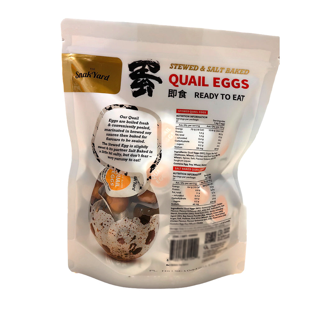 SnakYard Ready to Eat Quail Eggs Stewed Salt Baked 54pcs 400g snakyard-ready-to-eat-quail-eggs-stewed-salt-baked-54pcs-400g