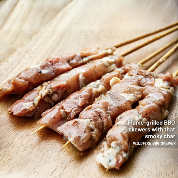 Frozen Sichuan Pepper & Chilli Chicken Skewers – 5 Pieces, 180g - BBQ Grill-Ready