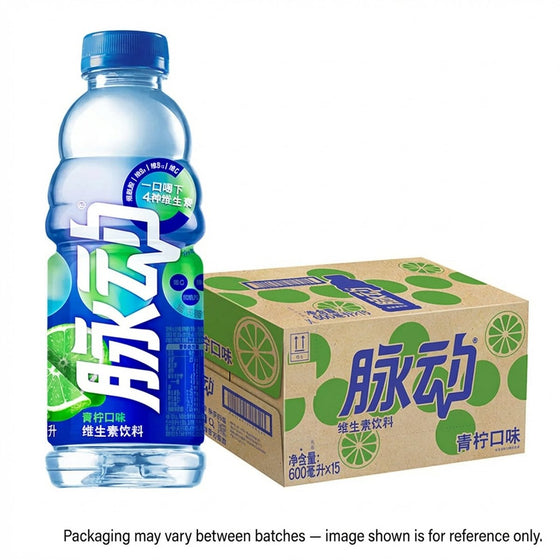 Nước Uống Vitamin Mizone Chanh Xanh 600 ml × 15 chai – giải khát bổ sung vitamin