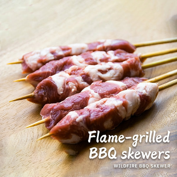Wildfire Frozen Lamb BBQ Skewers 170g (5 Pieces) - Lamb Kebabs for Grill or Air Fryer