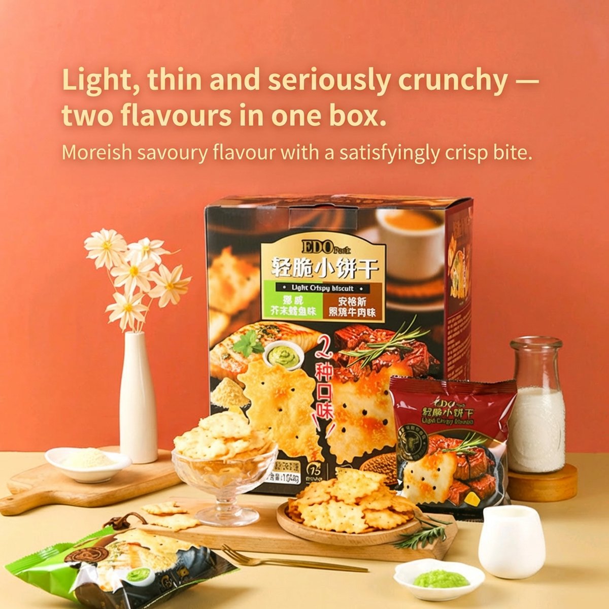 Edo Biscuits EDO Light Crispy Biscuits - 1.04kg – Umall - Australia's Largest Online ...