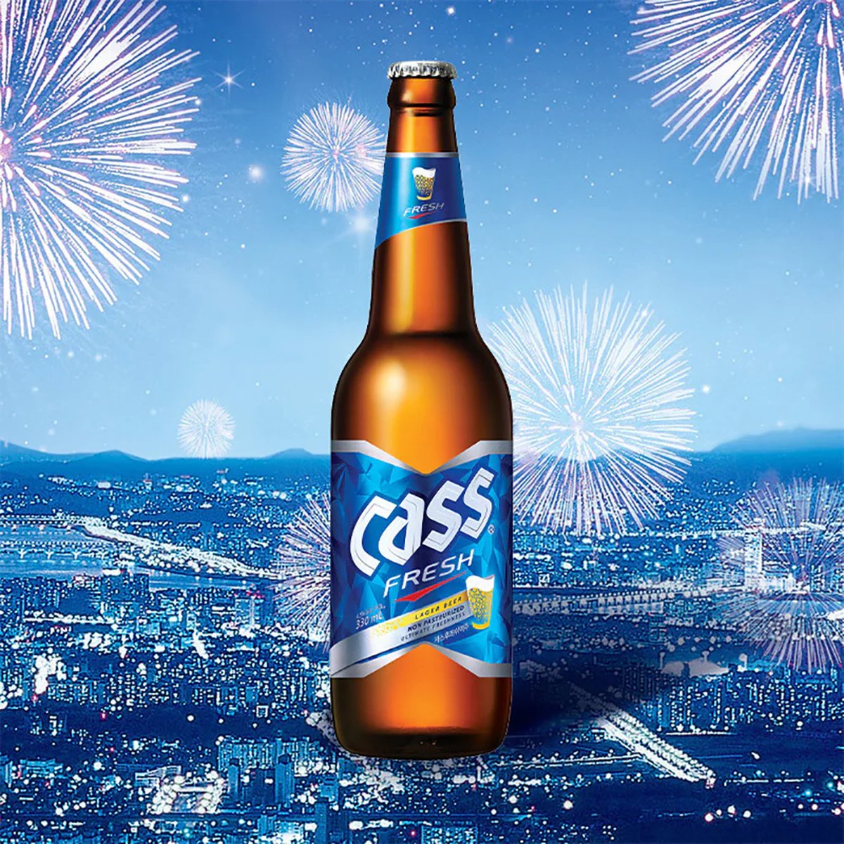 Cass Fresh Korean Beer - 330ml x 24 Bottles – Umall - Australia's ...