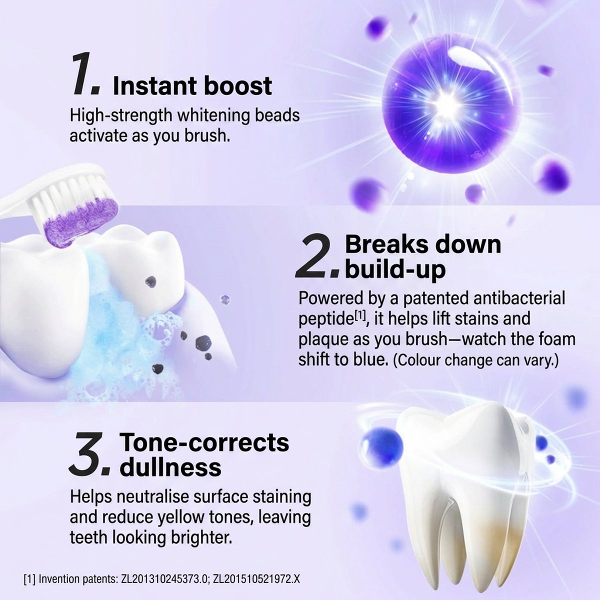 BOP Antimicrobial Peptide Toothpaste - Stain Removal & Whitening 120g ...