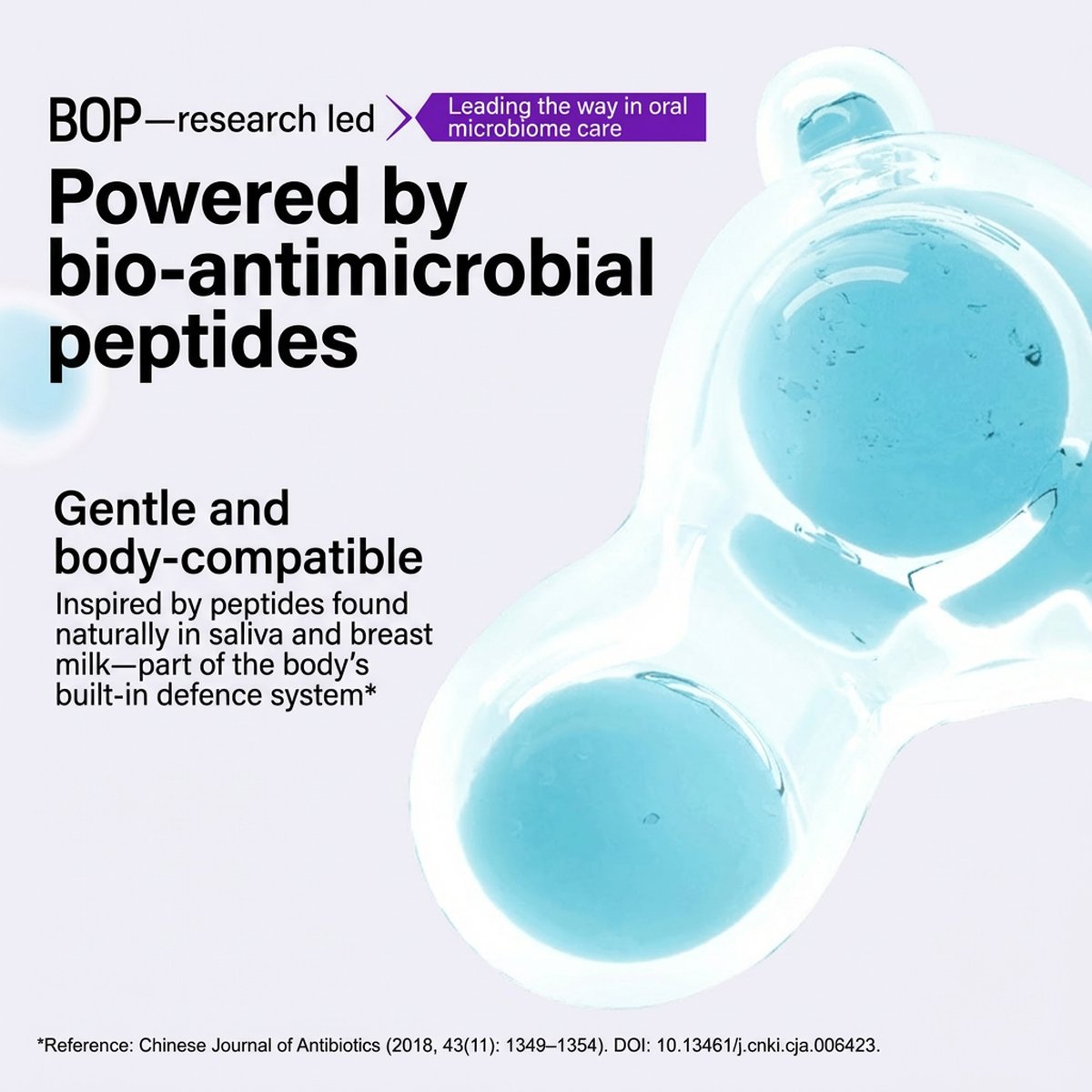 BOP Antimicrobial Peptide Toothpaste - Stain Removal & Whitening 120g ...