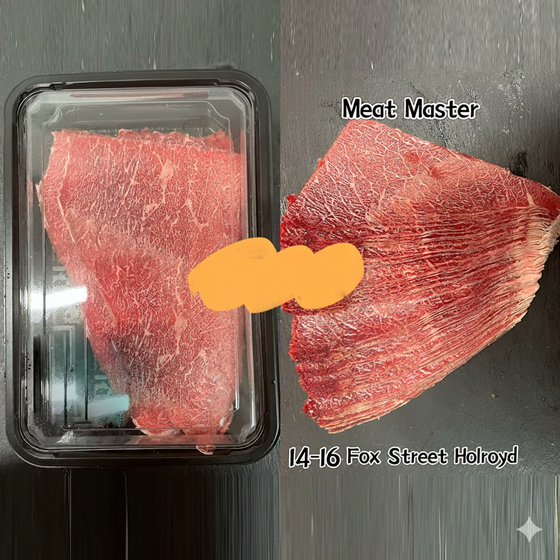Thịt Bò Angus Meat Master 300 g – thịt thái mỏng lẩu, xào & nướng
